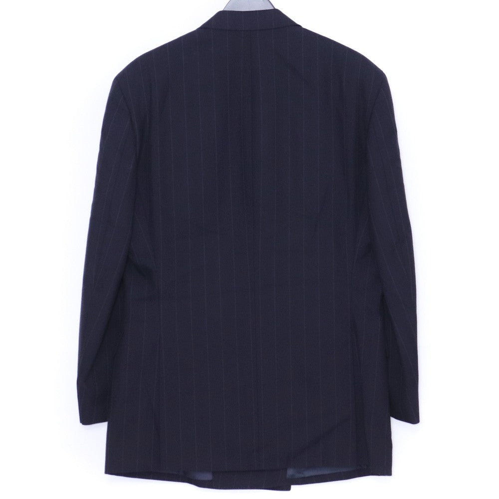 DURBAN Striped Double-Breasted Suit Navy