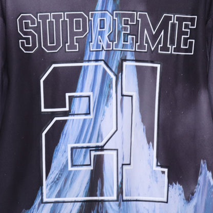 SUPREME 21AW Black Mountain Hockey Jersey T-Shirt Size S