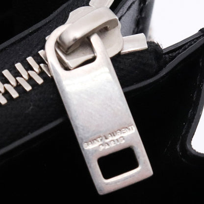 SAINT LAURENT Cassandra Zip Around Long Wallet Black Size F