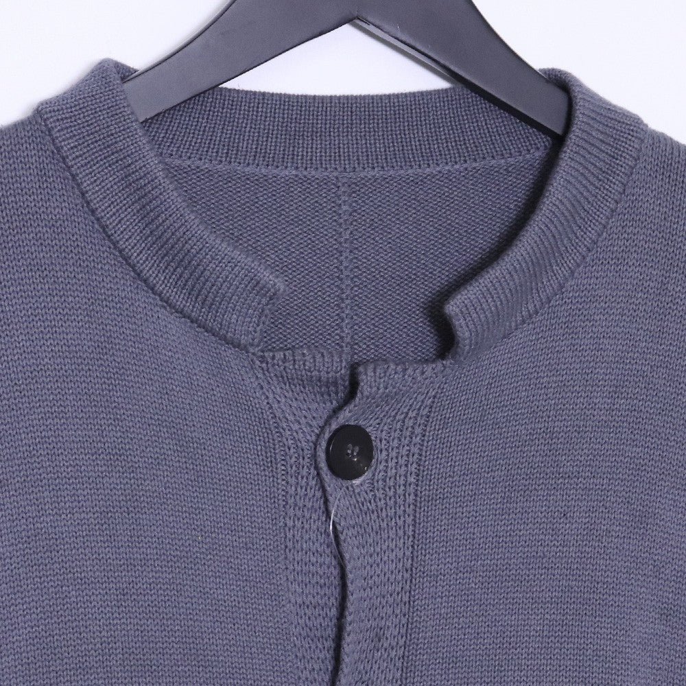 Incarnation Cotton Linen Piece Dyed Cardigan Gray Size M