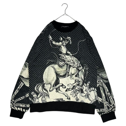 DOLCE&GABBANA Cowboy Dot Jacquard Sweatshirt Multi Size 56