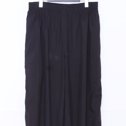 Balenciaga 21SS Black Nylon Zipped Hem Track Pants Size 48