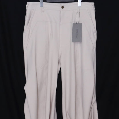 BEAUTY BEAST Croissant Flare Double Pants Beige Size L