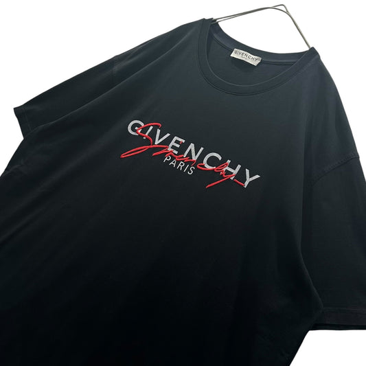 GIVENCHY 19AW Layered-Logo Crew-Neck T-Shirt Size XXL