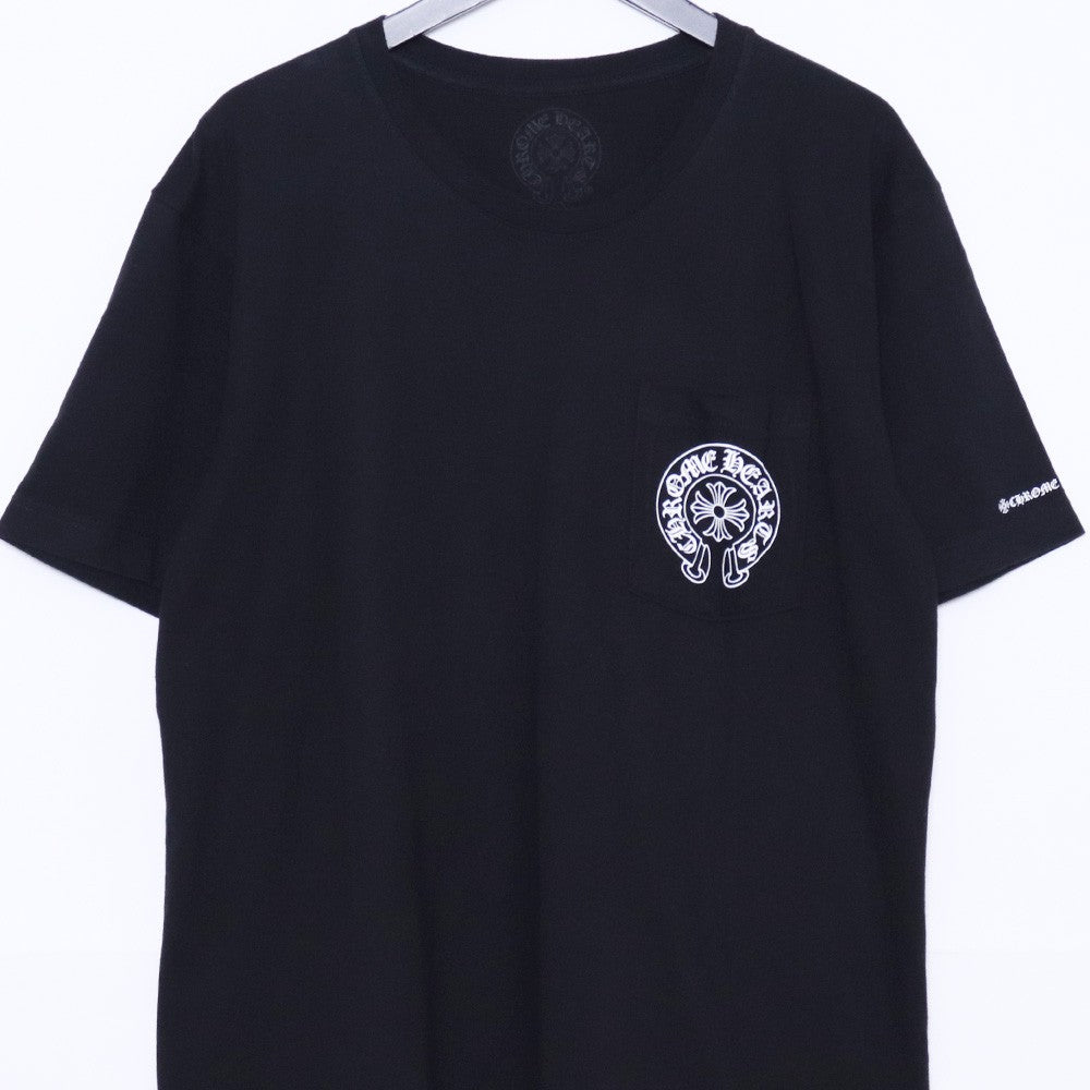 Chrome Hearts HORSESHOE Pocket T-Shirt Black Size L