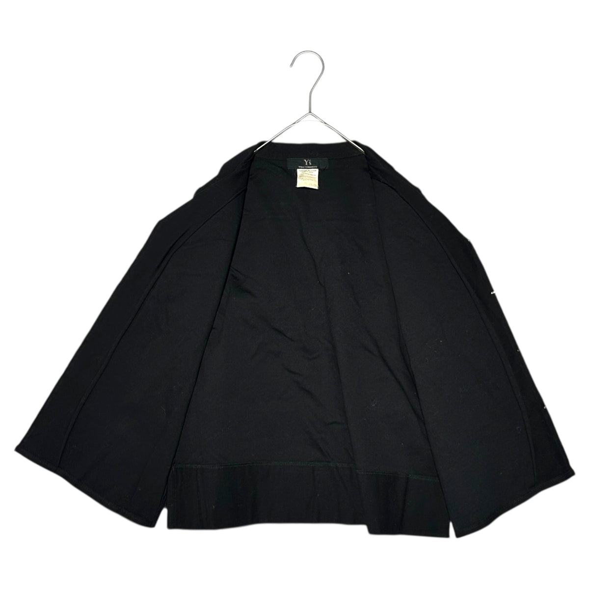 Y's Hook-Button Cotton Jacket Black Size 3