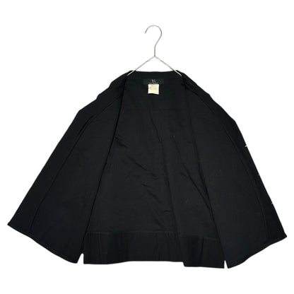 Y's Hook-Button Cotton Jacket Black Size 3
