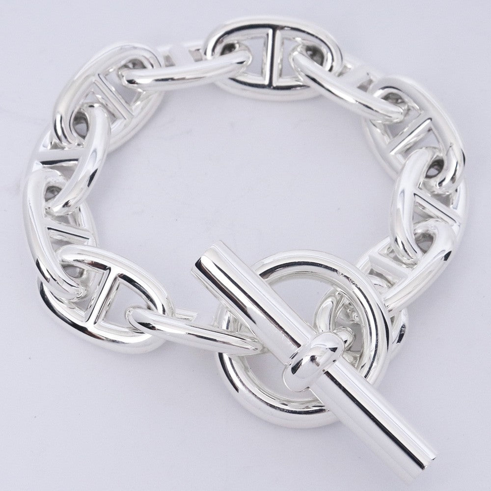 HERMES Chaine d'Ancre TGM Silver Bracelet Size ONE SIZE