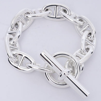 HERMES Chaine d'Ancre TGM Silver Bracelet Size ONE SIZE