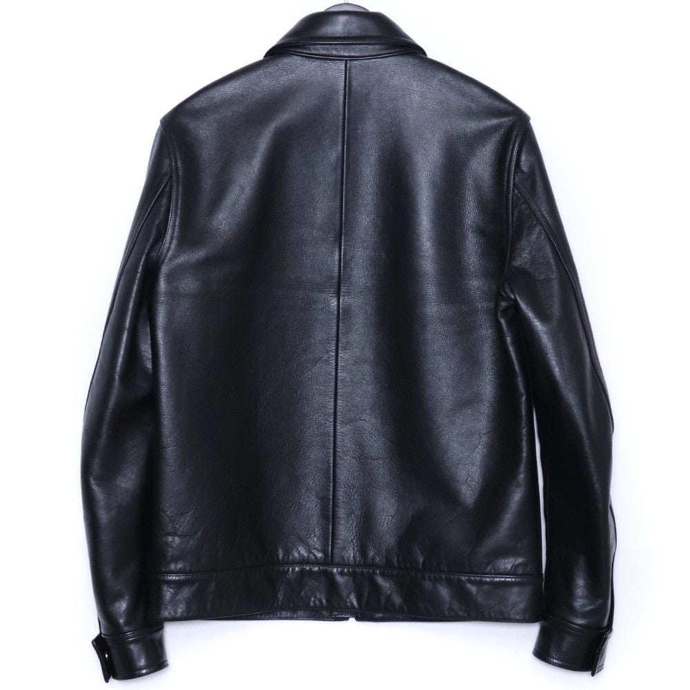 WACKO MARIA 22AW Single Riders Leather Jacket Black Size L