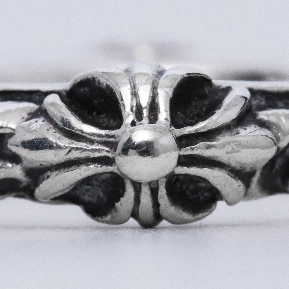 CHROME HEARTS SBT Band Ring Silver Size JP 12
