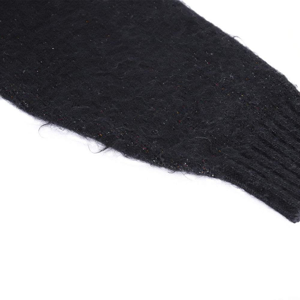 WACKO MARIA Glitter Mohair Knit Sweater Black Size S