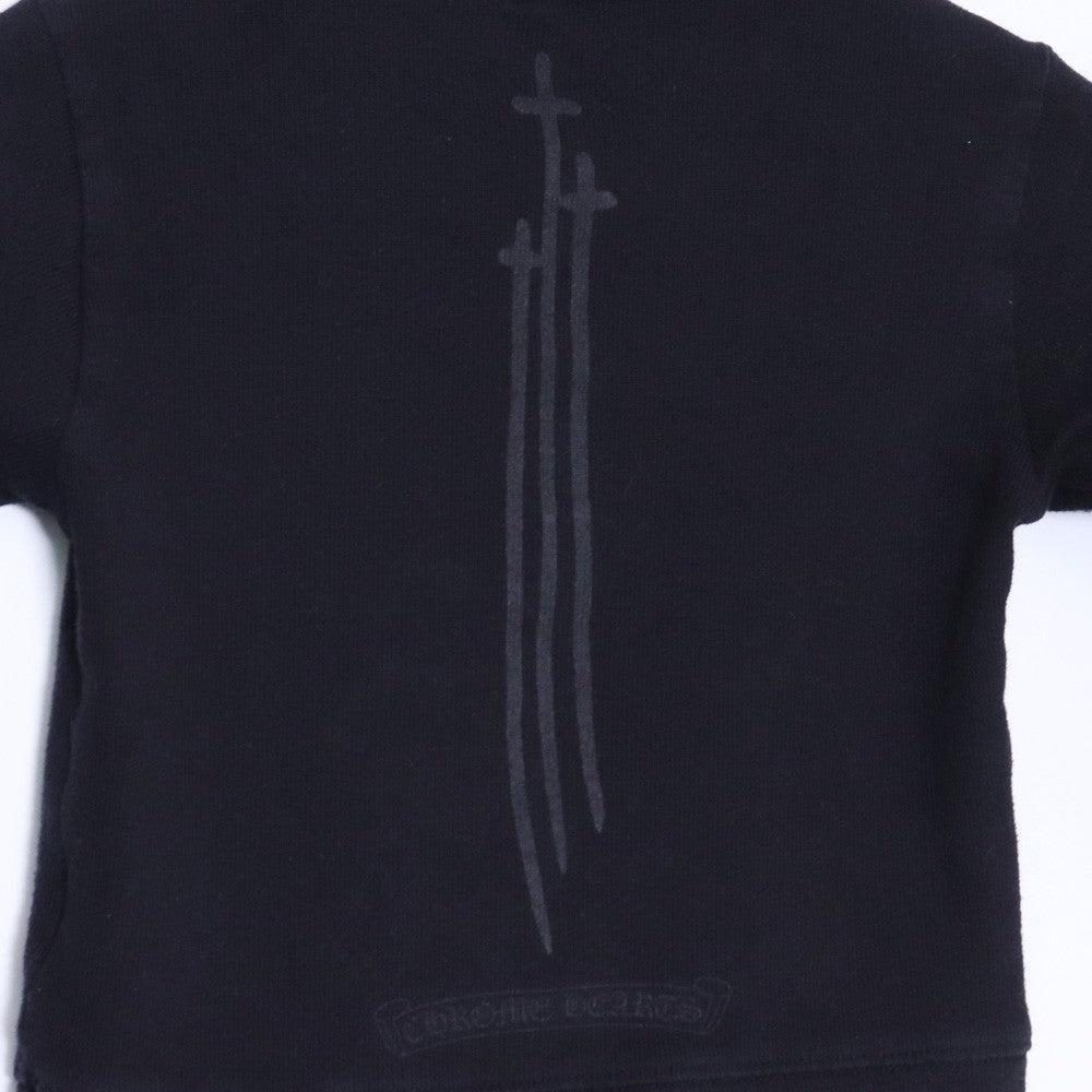 CHROME HEARTS KIDS RS3 Cross Sweatshirt Black Size 2