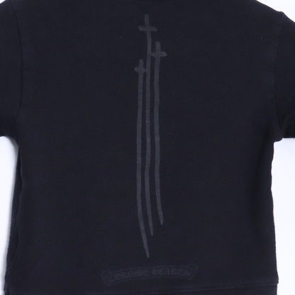 CHROME HEARTS KIDS RS3 Cross Sweatshirt Black Size 2