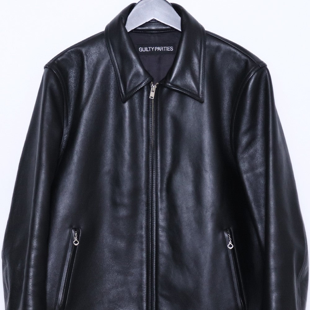 WACKO MARIA 22AW Single Riders Leather Jacket Black Size L