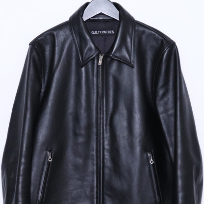 WACKO MARIA 22AW Single Riders Leather Jacket Black Size L
