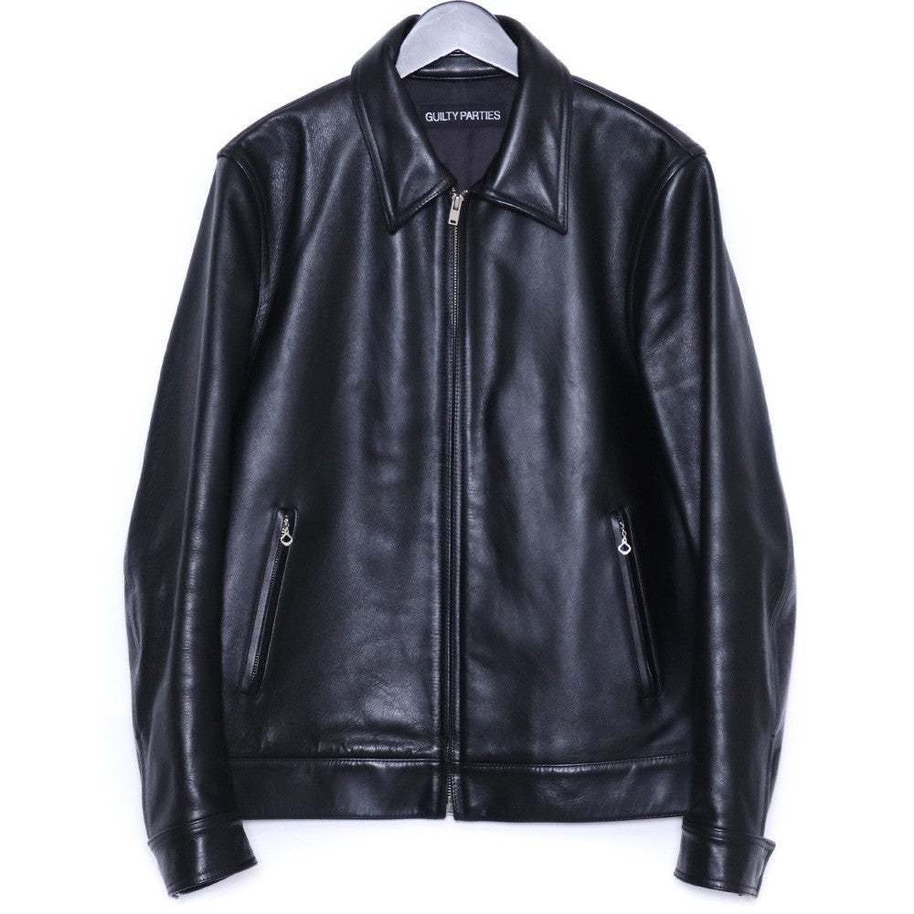 WACKO MARIA 22AW Single Riders Leather Jacket Black Size L