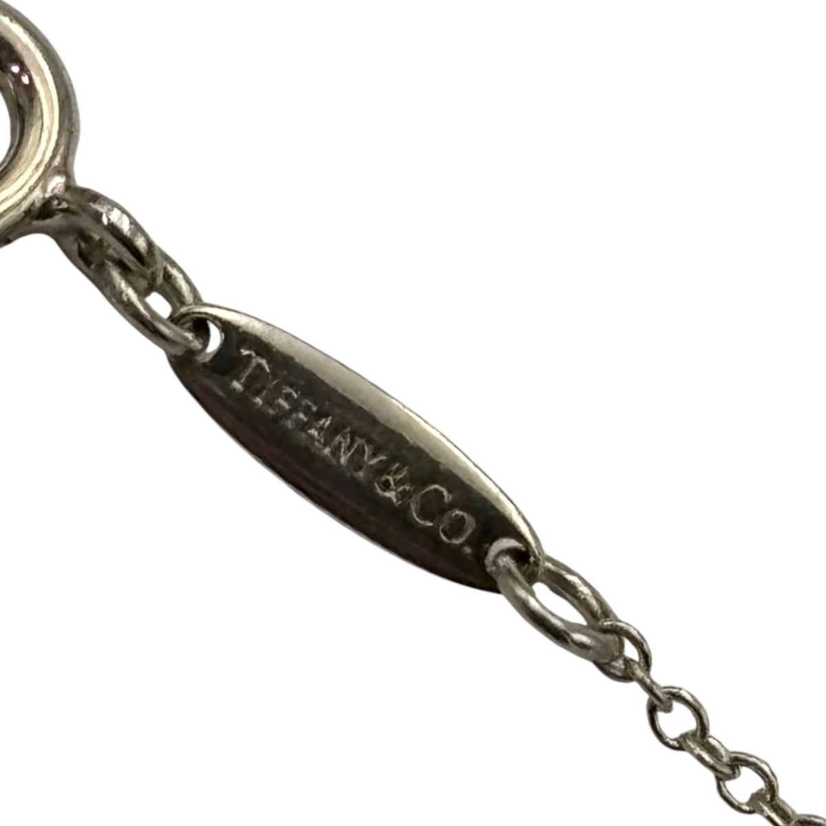 TIFFANY & CO. Elsa Peretti Open Heart Necklace Silver