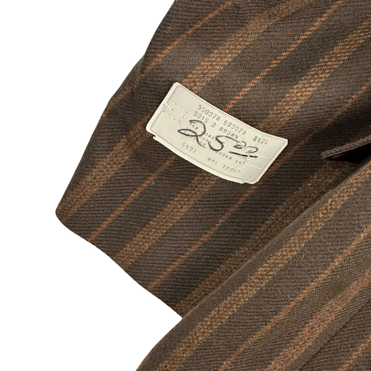 BRENT 50s-60s Double-breasted Striped Jacket Multi Size 42L