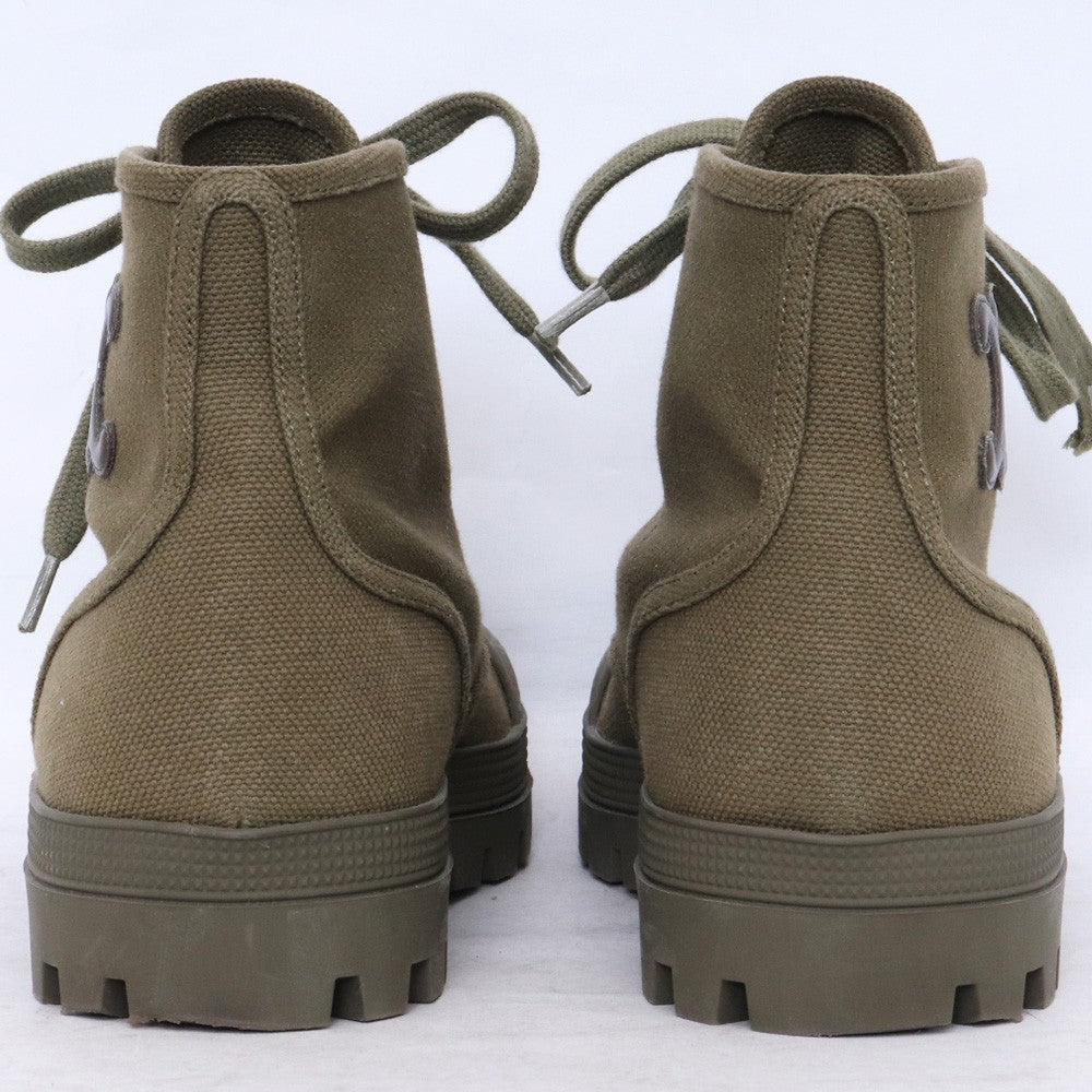 CELINE Patapans Triomphe Lace-up Boots Khaki Size 37