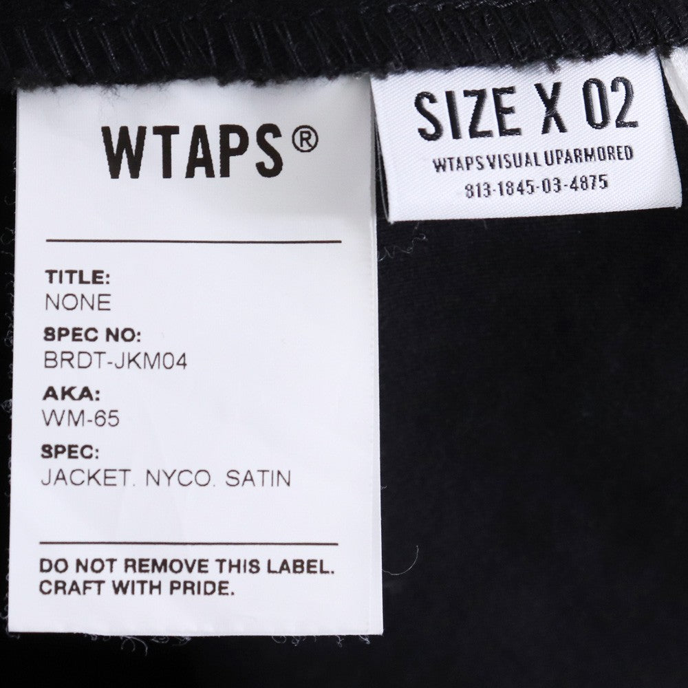 WTAPS 19SS WM-65 Military Jacket Black Size 2