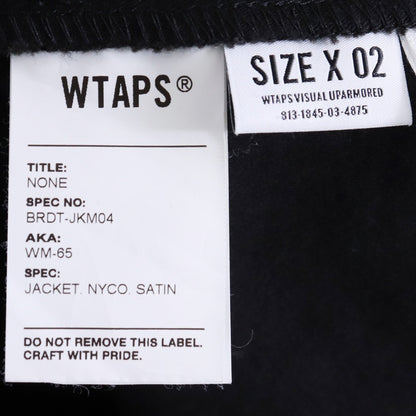 WTAPS 19SS WM-65 Military Jacket Black Size 2