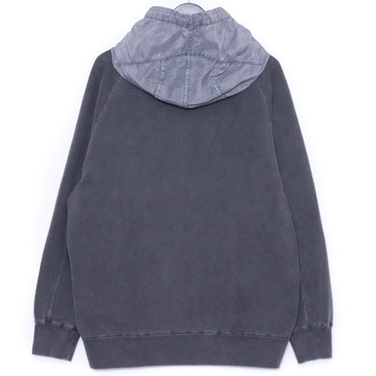 SACAI 24AW Garment Dye Cotton Jersey Zip Hoodie Gray Size 1
