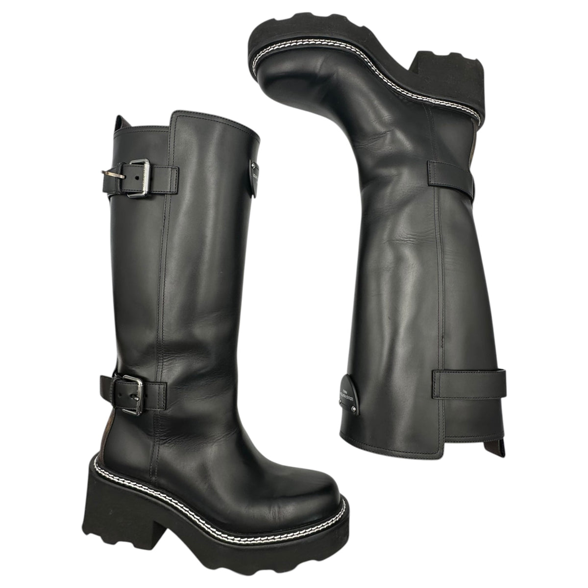 LOUIS VUITTON 24AW Beaubourg High Calf Boots Multi Size 36