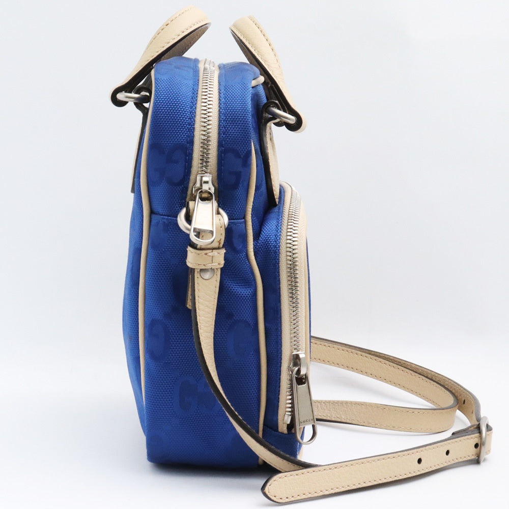 GUCCI Off The Grid 2-Way Shoulder Bag Blue Size F