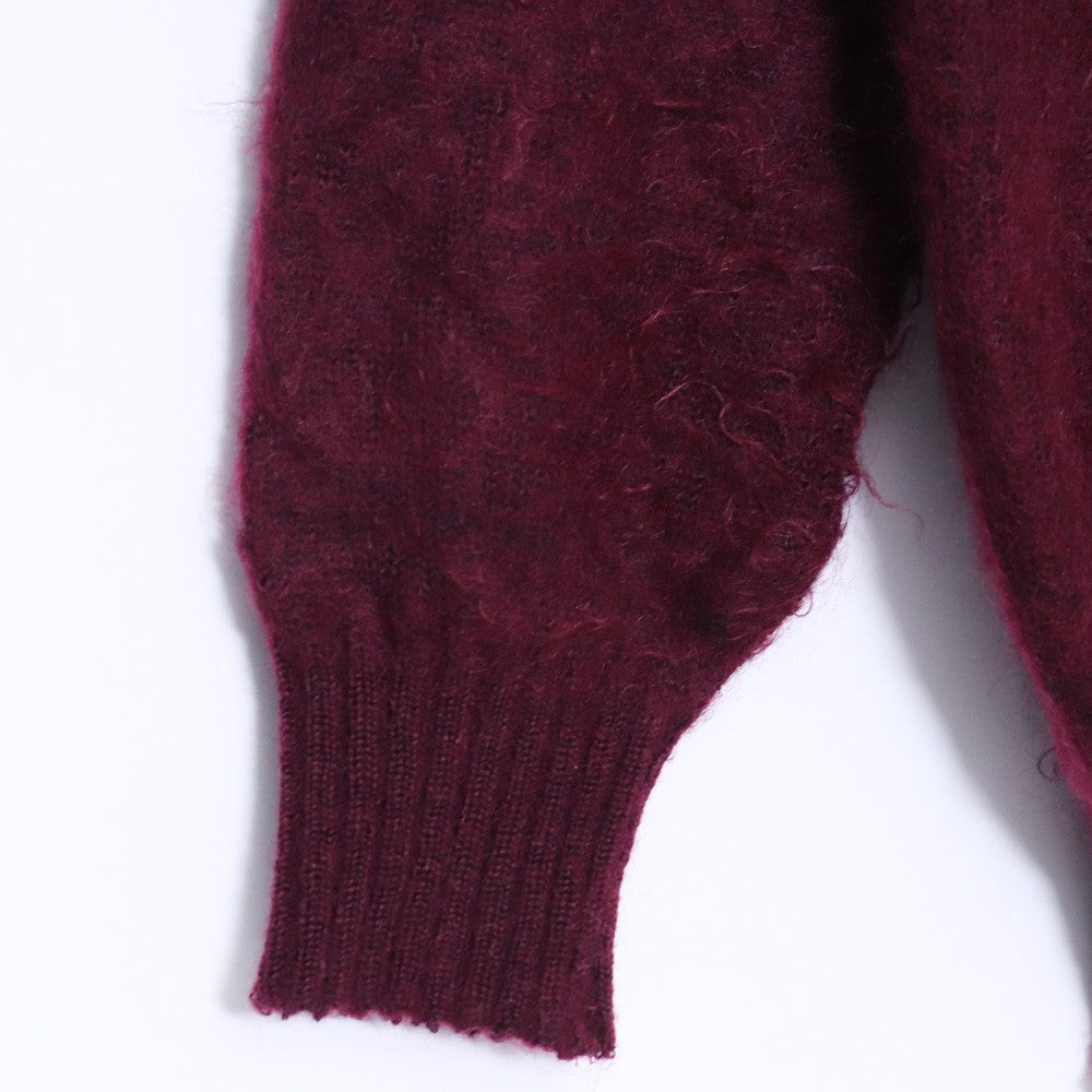WACKO MARIA 23SS Mohair Knit Cardigan Bordeaux Size S