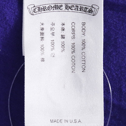 CHROME HEARTS Back Star Print T-Shirt Blue Size L