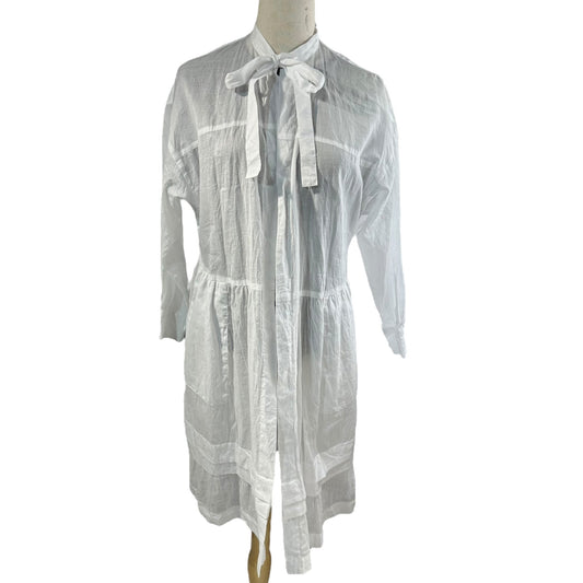 tricot COMME des GARCONS 10SS Cotton Long Sleeve Dress White Size S