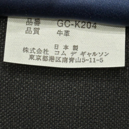 COMME des GARCONS Vintage Logo Leather Mini Boston Bag Black