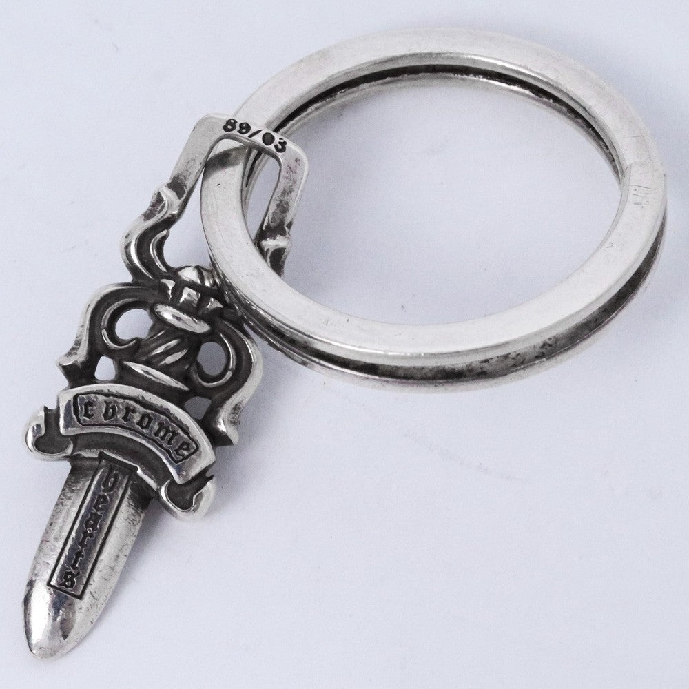 CHROME HEARTS #5 Dagger Zip1 Keyring Silver Size #5