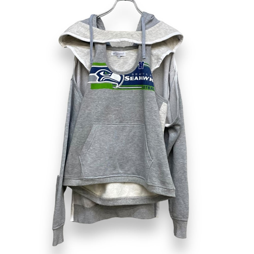 PER GOTESSON Slash Remake Hoodie Gray Size L