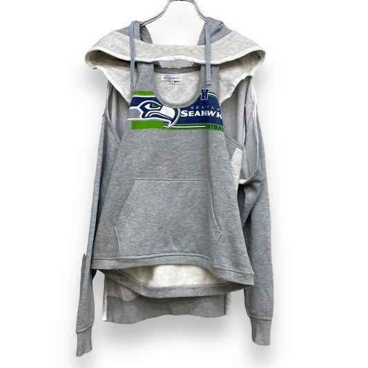 PER GOTESSON Slash Remake Hoodie Gray Size L