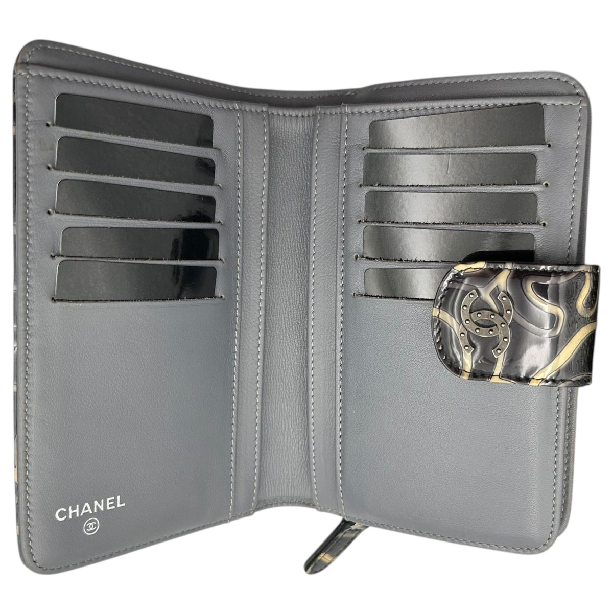 CHANEL Camellia Coco Mark Wallet Multi