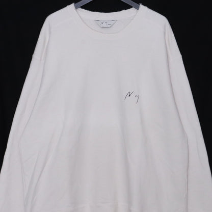 ANCELLM Aging Over Sweatshirt Ivory Size 2