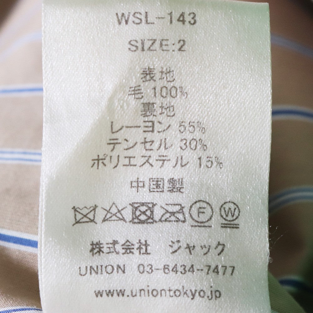 UNION Giovanni Wool Shirt Jacket Green Size 2