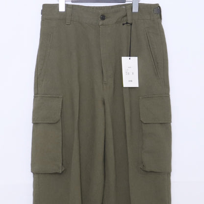 AWASA 25AW Cotton Washi Cargo Pants Khaki Size 2