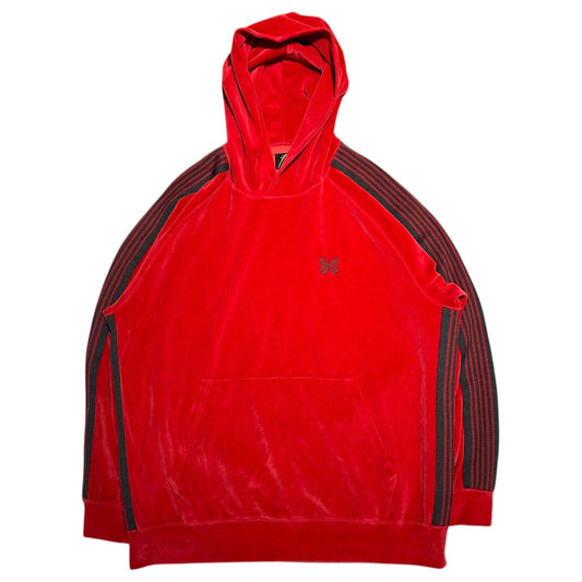 NEEDLES Track Velour Hoodie Red Size XL