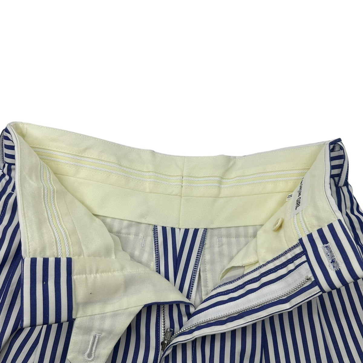 COMME des GARCONS GIRL 24SS Stripe Shorts White Size XS