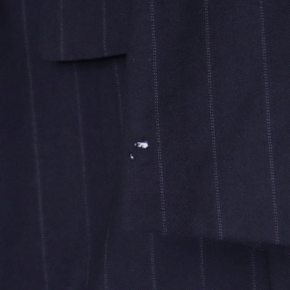 DURBAN Striped Double-Breasted Suit Navy