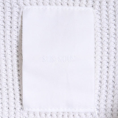 SUS-SOUS Distressed Thermal Lined Zip Hoodie Charcoal Size 5