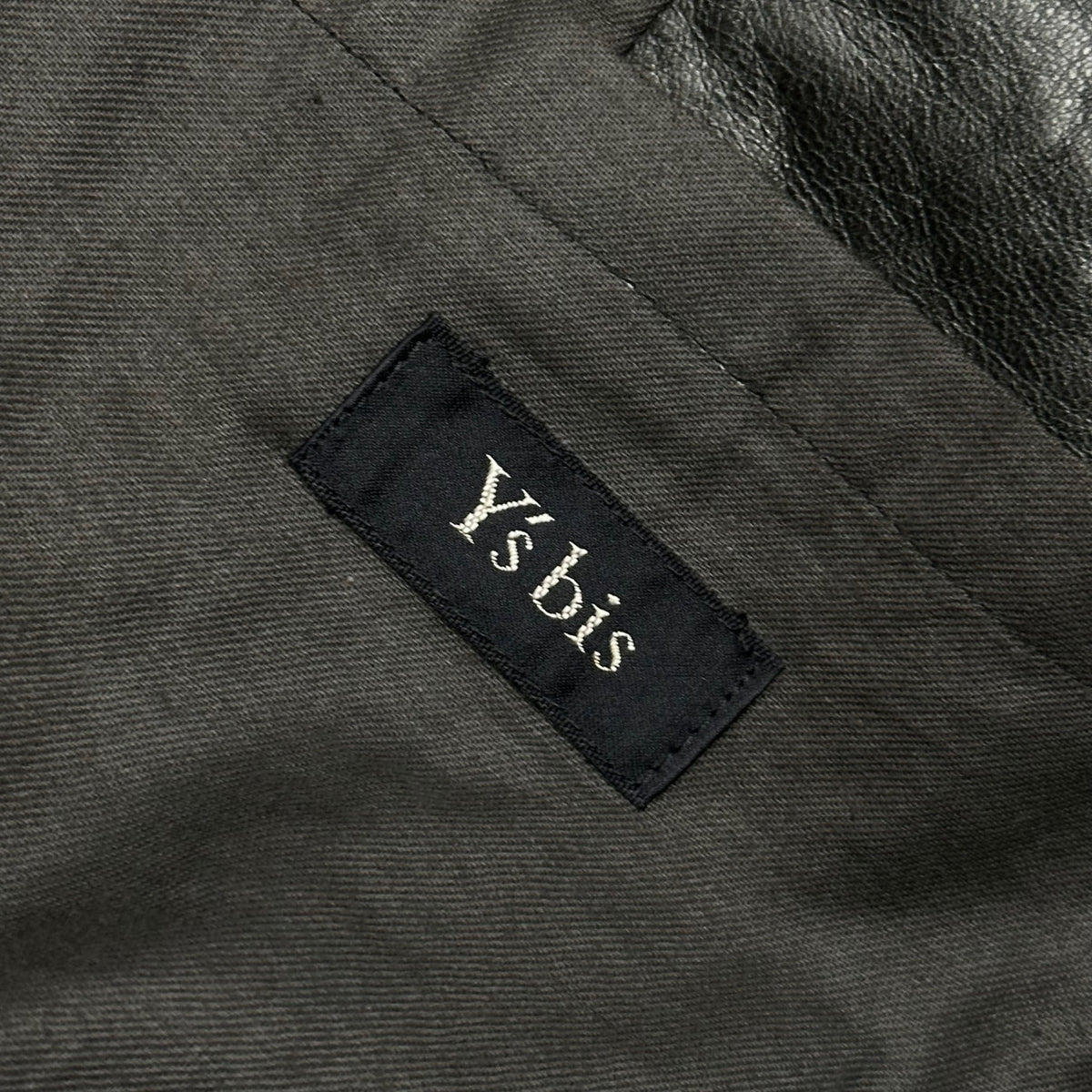 Y's bis 80s Lamb Leather Double-Breasted Coat Size FREE