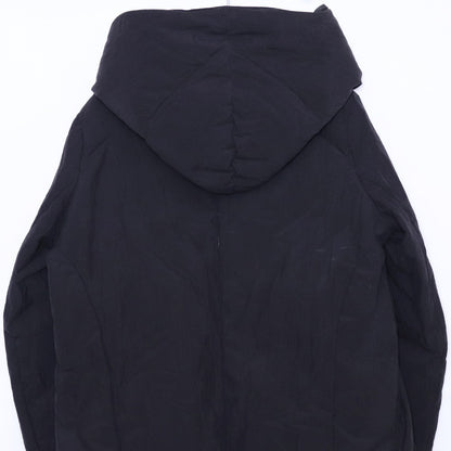 JULIUS 14AW Black Seamed Down Mods Coat Size 2