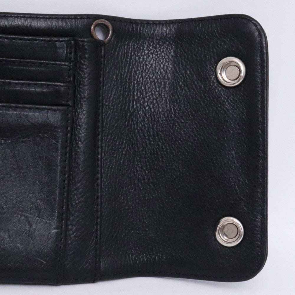 CHROME HEARTS MINI Wave Cross Button Wallet Size ONE SIZE