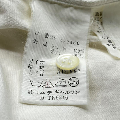 COMME des GARCONS HOMME 98SS Shirt Ivory Size FREE