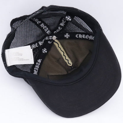Chrome Hearts FUCK Patch Crossball Trucker Hat Black Size F