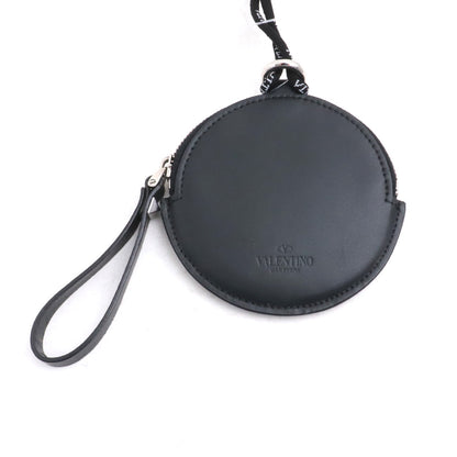 VALENTINO Neck Strap Coin Case Black Size F